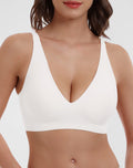 Deep V-Neck Seamless Bra