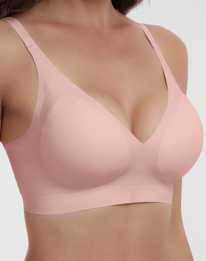 Deep V Full Coverage Push Up Bra